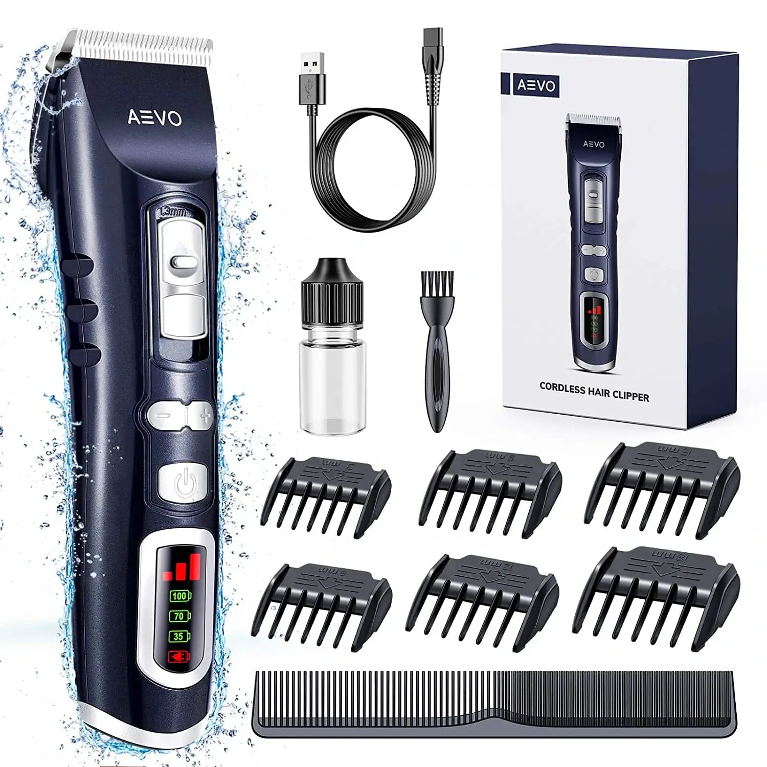 aevo cordless rechargeable hair clipper