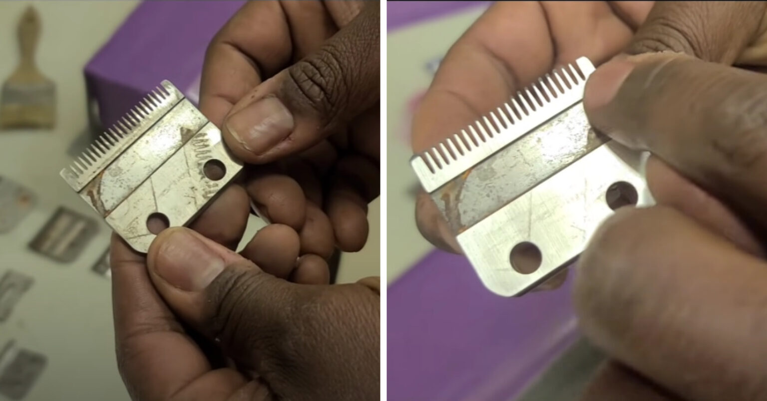 How to sharpen hair clippers with sandpaper ( Do At HOME)