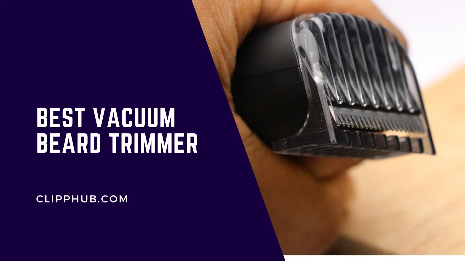 Beard trimmer with vacuum