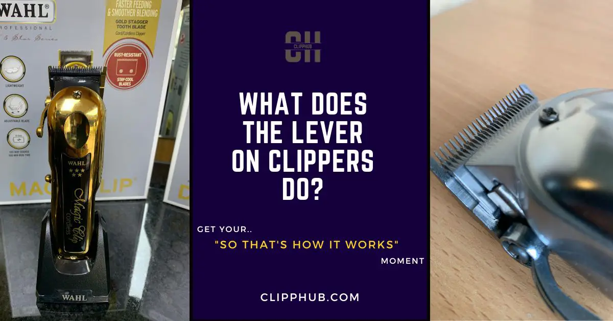 What does the lever on clippers do