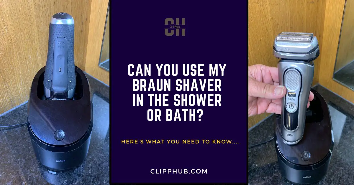 Can I use my Braun shaver in the shower or bath?