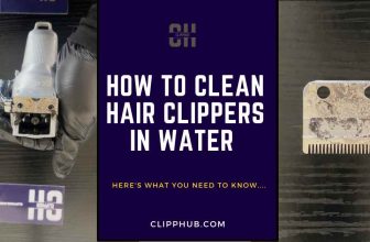 clean hair clippers in water (1)